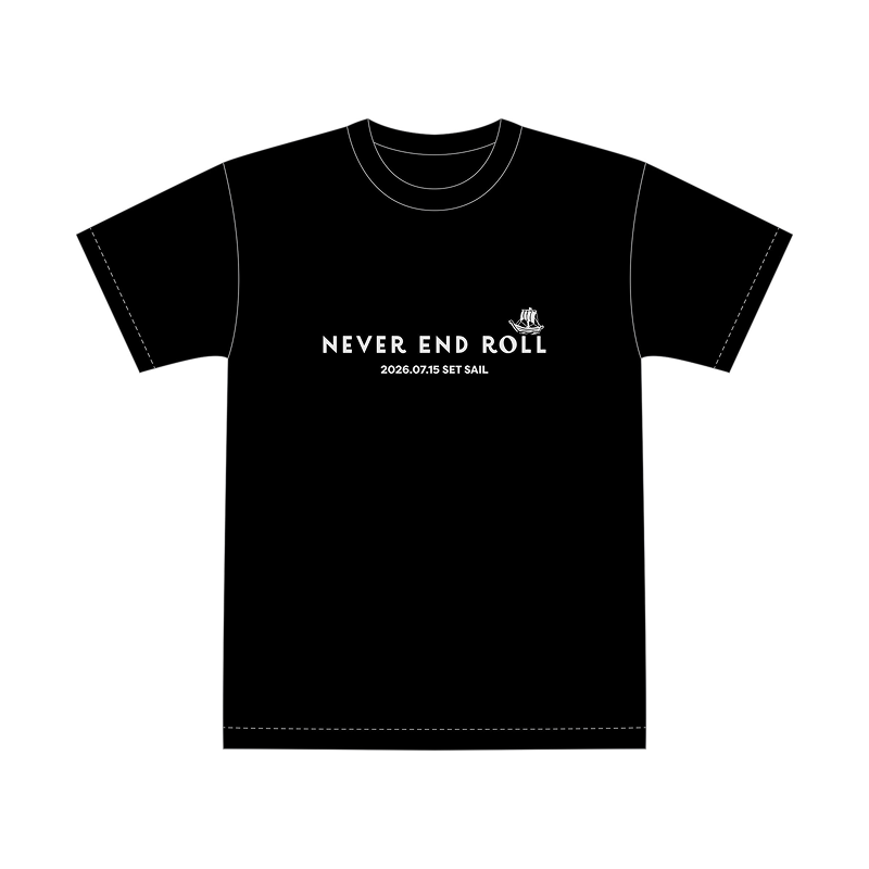 NEVER END ROLL デビュー記念Tシャツ